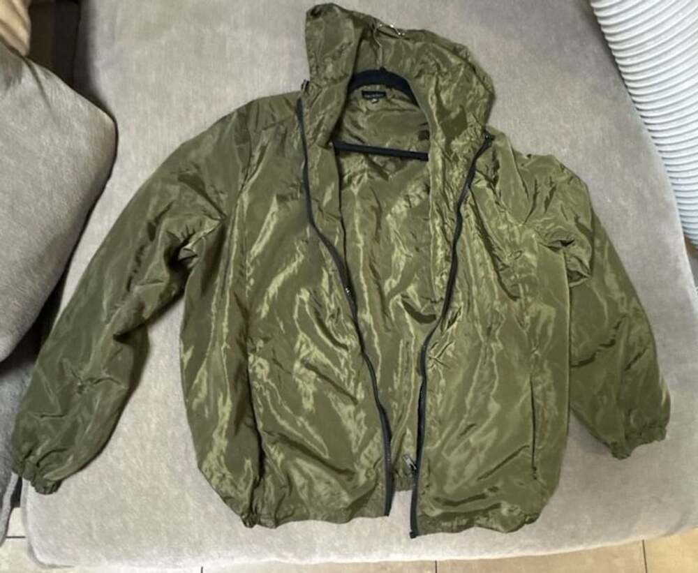 Zenobia ZB10306 Hooded Jacket Size XL Olive Green Full Zip Polyester